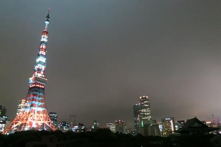 ザ・プリンス　パークタワー東京のデラックスツインからの夜景